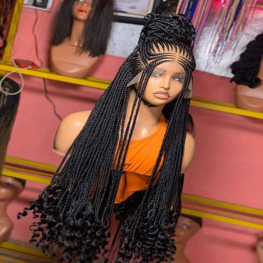 Full Lace Braided Wig Glueless