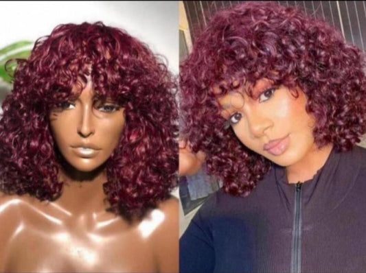 💯Human Hair Celebrity Fringe DD wig