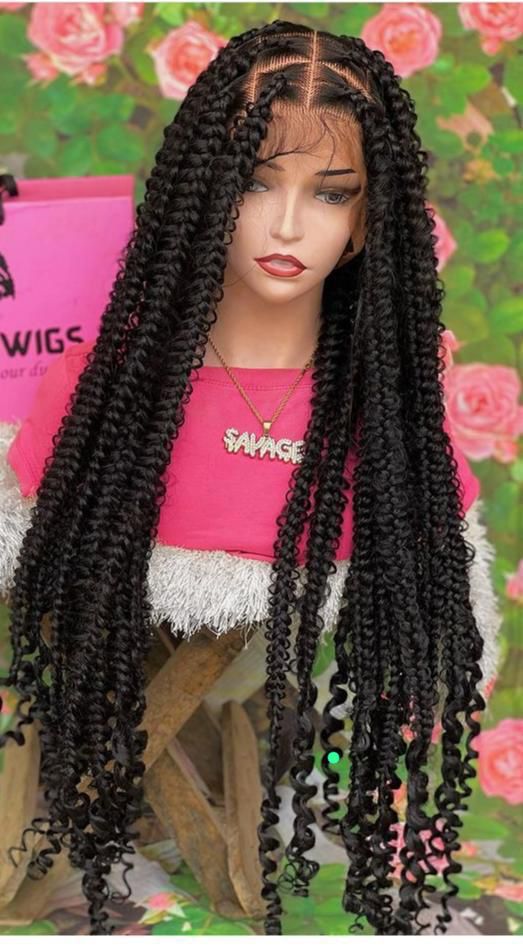 Full Lace Braided Butterfly Braided Wig