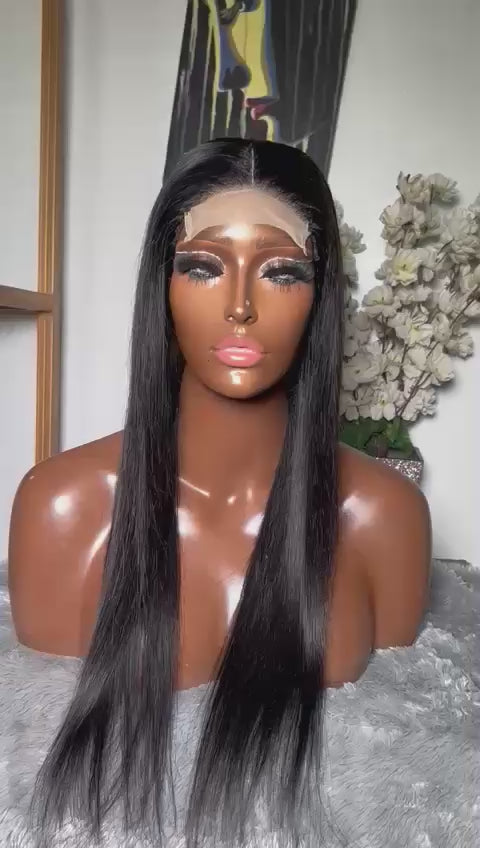 💯 Human Hair DD 22 Inches 4by4 Clousure glueless